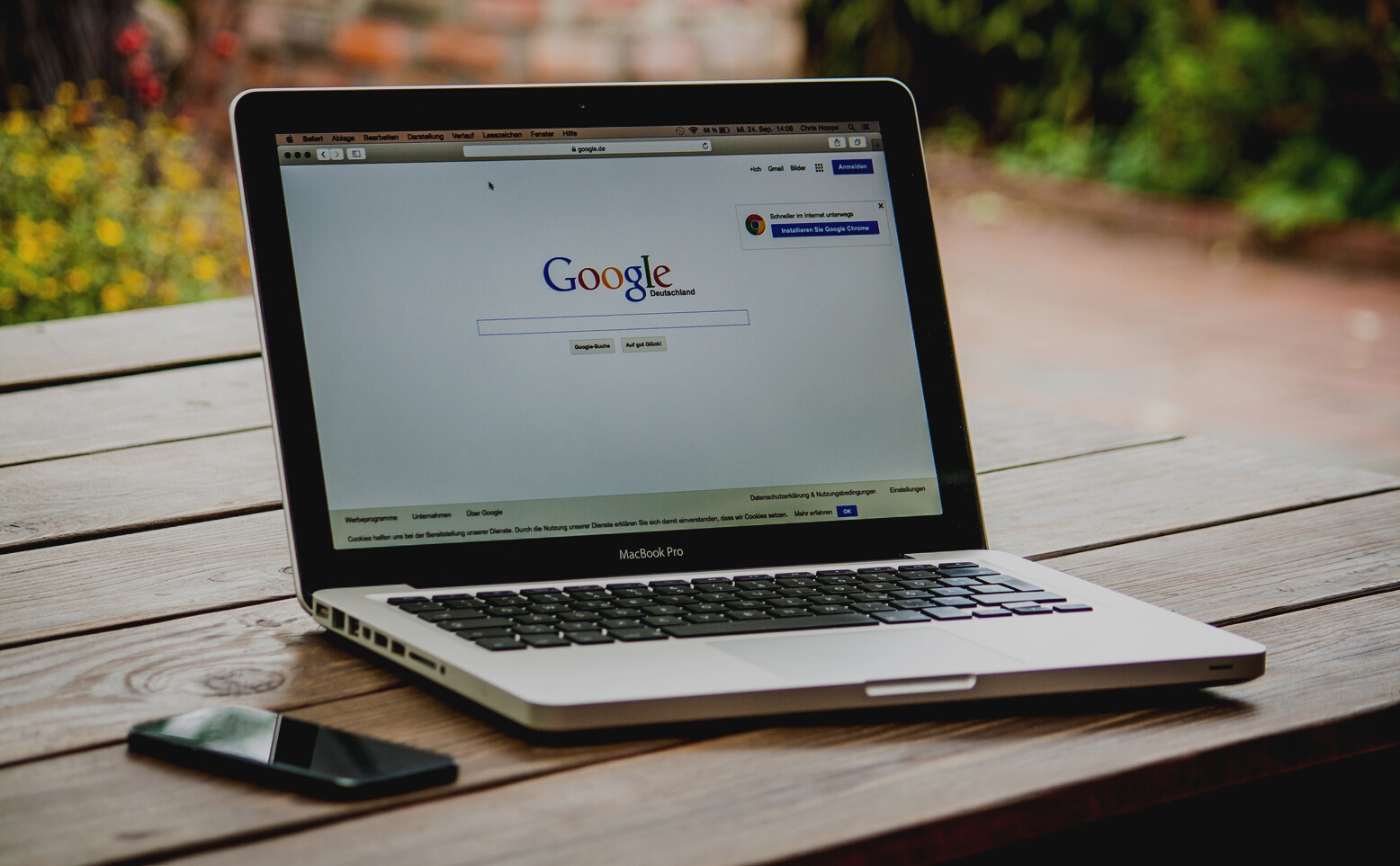 Macbook Pro上的Google搜索引擎 Google Search Engine on Macbook Pro